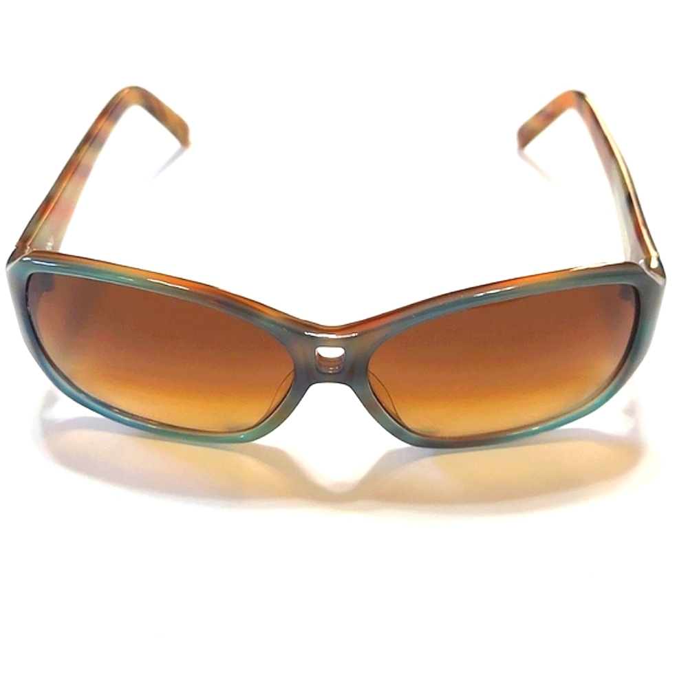 Initium Platinum 1984 Ladies Swirl Tortoise Teal Sunglasses
